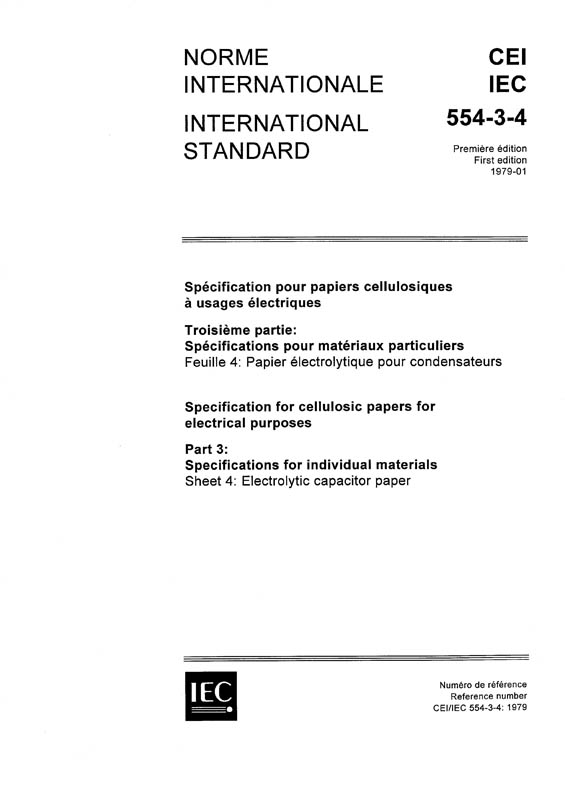 Cover IEC 60554-3-4:1979